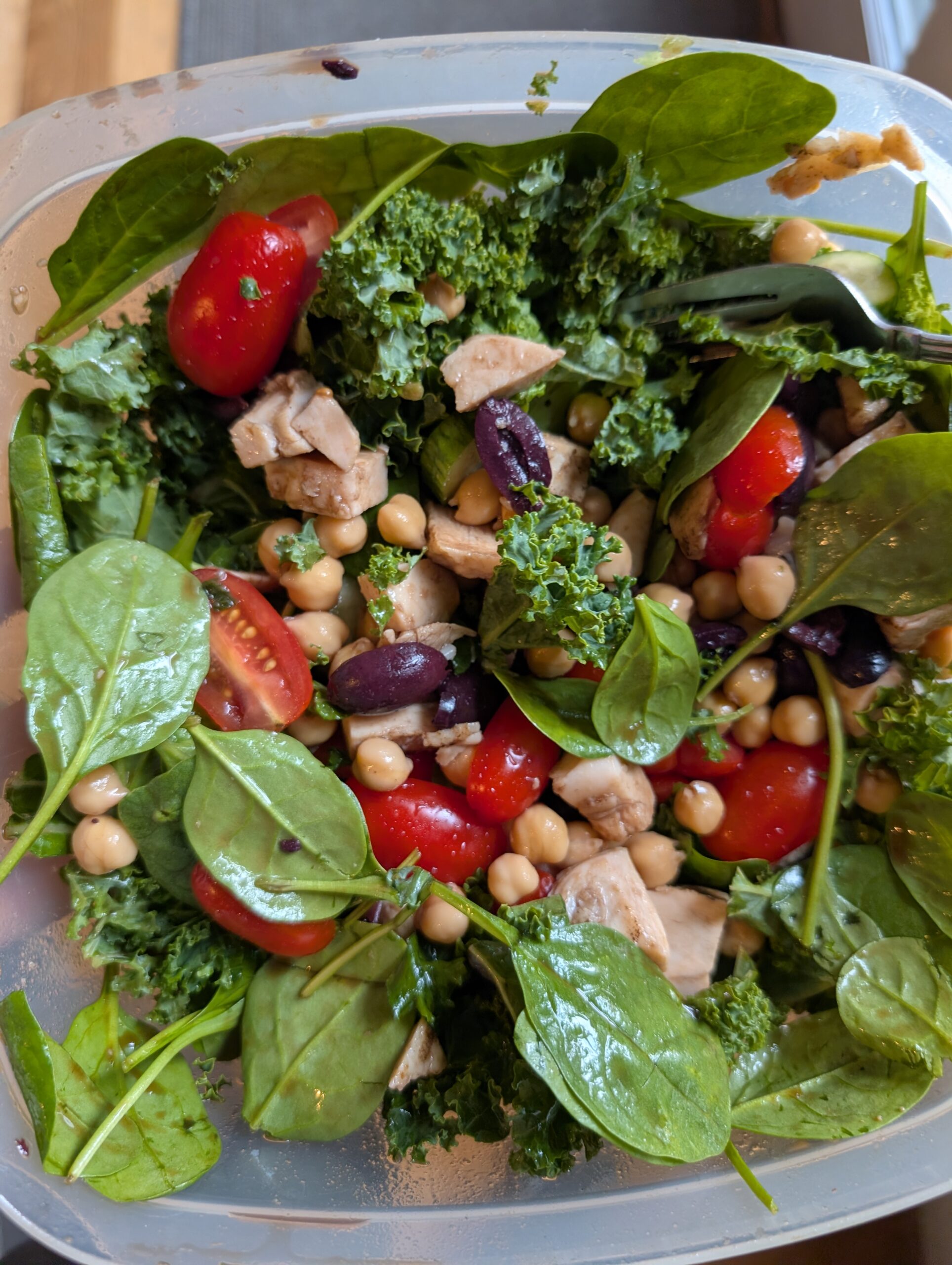 spinach and kale salad